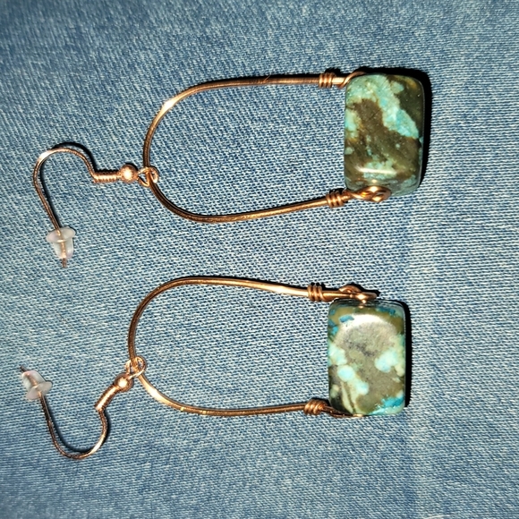 NWOT Copper and Jasper earrings - Picture 1 of 3
